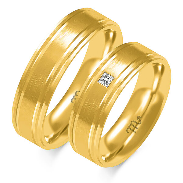 Abielusõrmused, mudel O-348 - 375 - Изображение 3