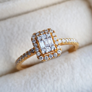 Помолвочное кольцо с бриллиантами